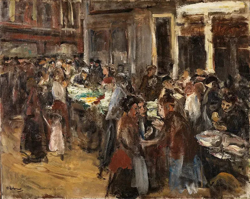 Amsterdamin vihannestori - Max Liebermann