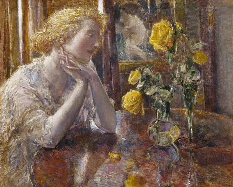 Maréchal Nielin ruusut - Childe Hassam