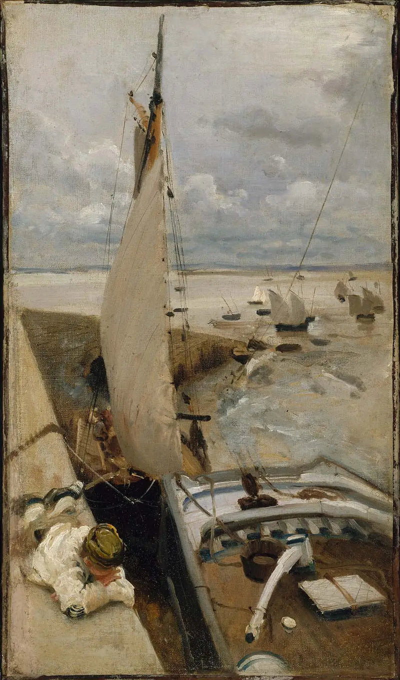 Matala vesi Cancalen satamassa - John Singer Sargent