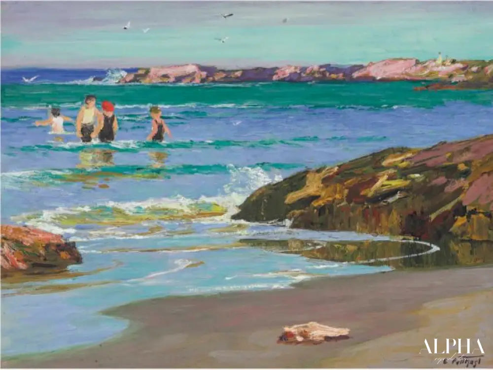 Low Tide - Edward Henry Potthast - Reproductions de tableaux et peintures haut de gamme