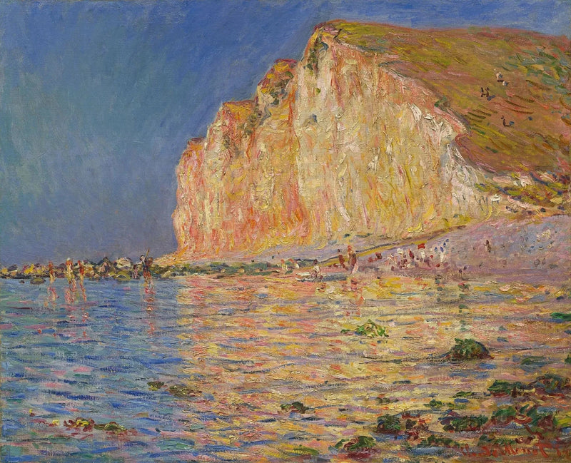 Alhainen vuorovesi paikassa Petites-Dalles W905 - Claude Monet