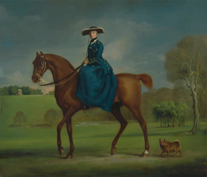 Margaret Newton (s. Coningsby), Coningsbyn kreivitär Charlton Hunt - George Stubbs