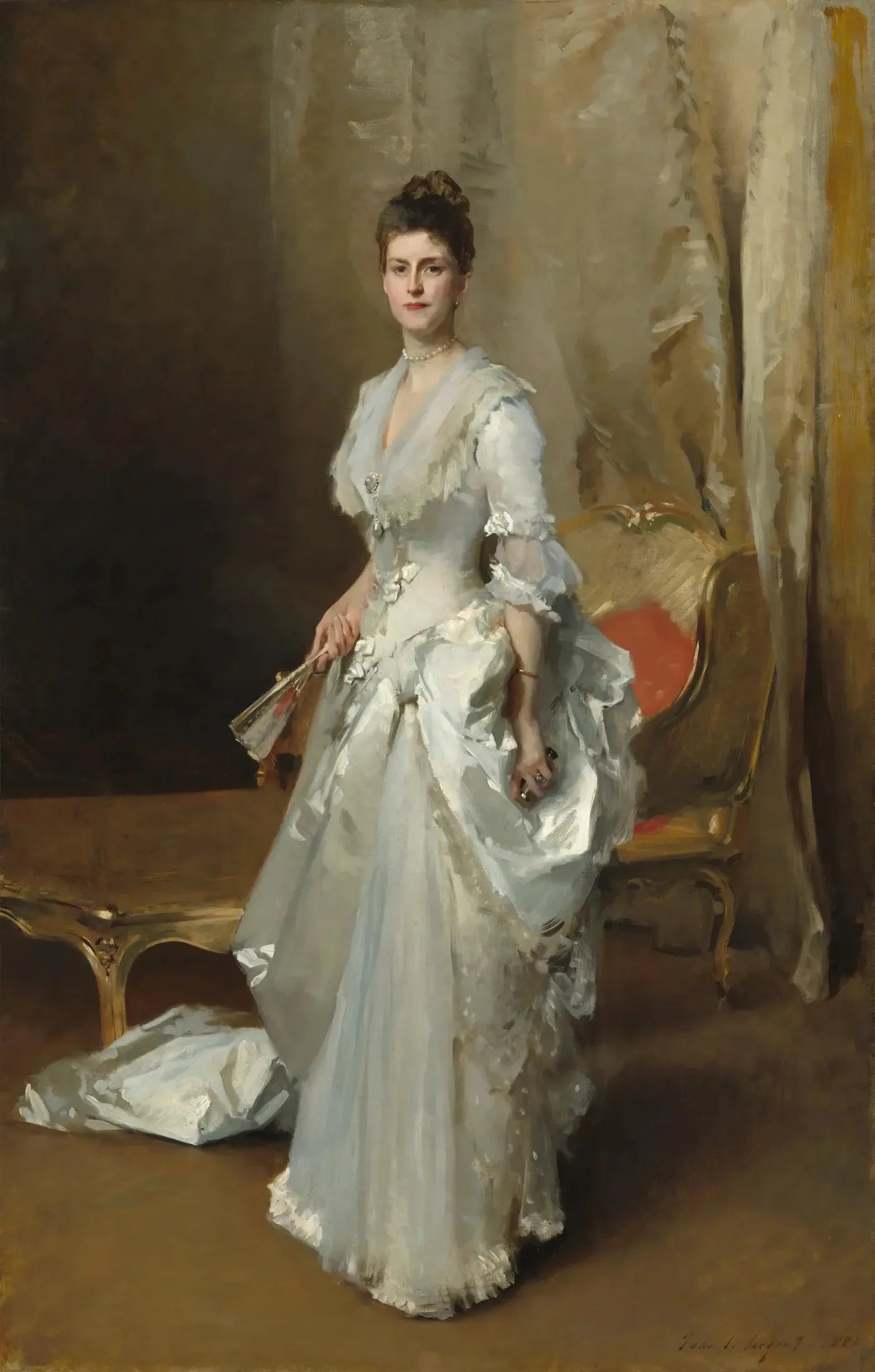 Margaret Stuyvesant Rutherfurd White (Mme Henry White) - John Singer Sargent image 1 copie de tableau peinte à la main