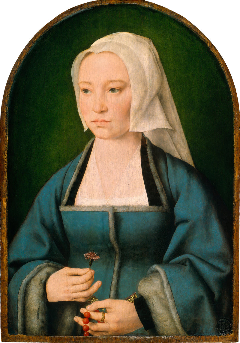 Margaretha Boghe, puoliso Joris Vézeleer - Joos van Cleve