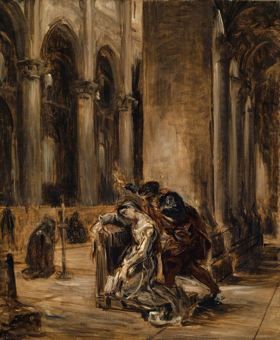 Marguerite kirkossa - Eugène Delacroix