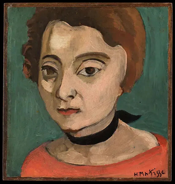 Marguerite mustalla samettinauhalla - Henri Matisse