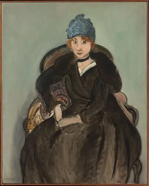 Marguerite, joka pitää hattua - Henri Matisse