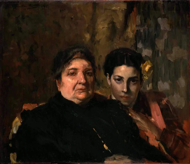 María ja hänen isoäitinsä - Joaquín Sorolla