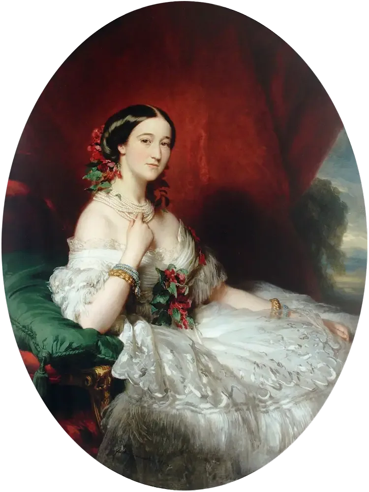 María Francisca de Sales Portocarrero - Franz Xaver Winterhalter image 1 reproduction artisanale de tableau