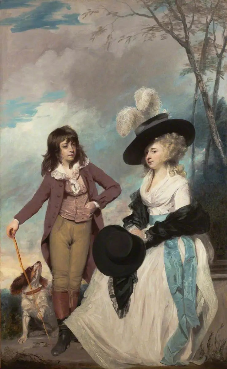 Maria Marow Gideon ja hänen veljensä William - Joshua Reynolds
