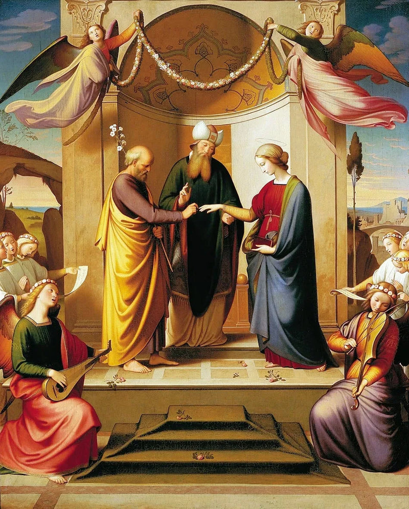 Neitsyt Marian häät (Sposalizio). - Johann Friedrich Overbeck