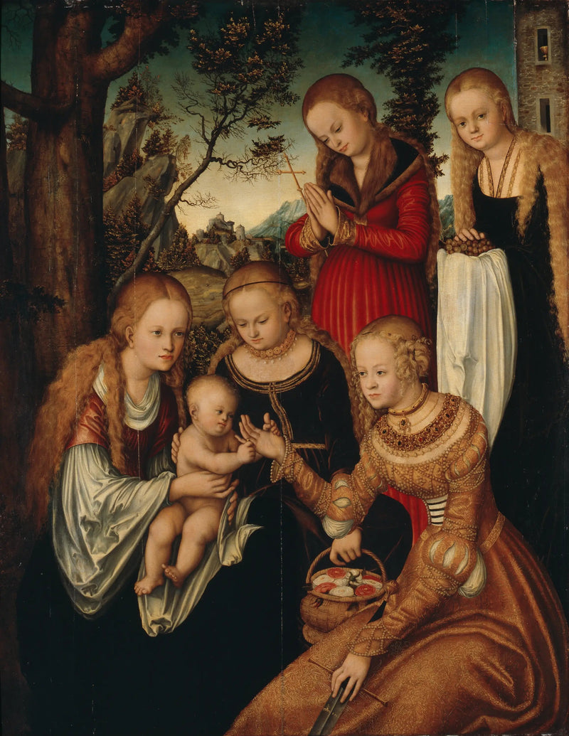 Pyhän Katariinan häät - Lucas Cranach vanhempi