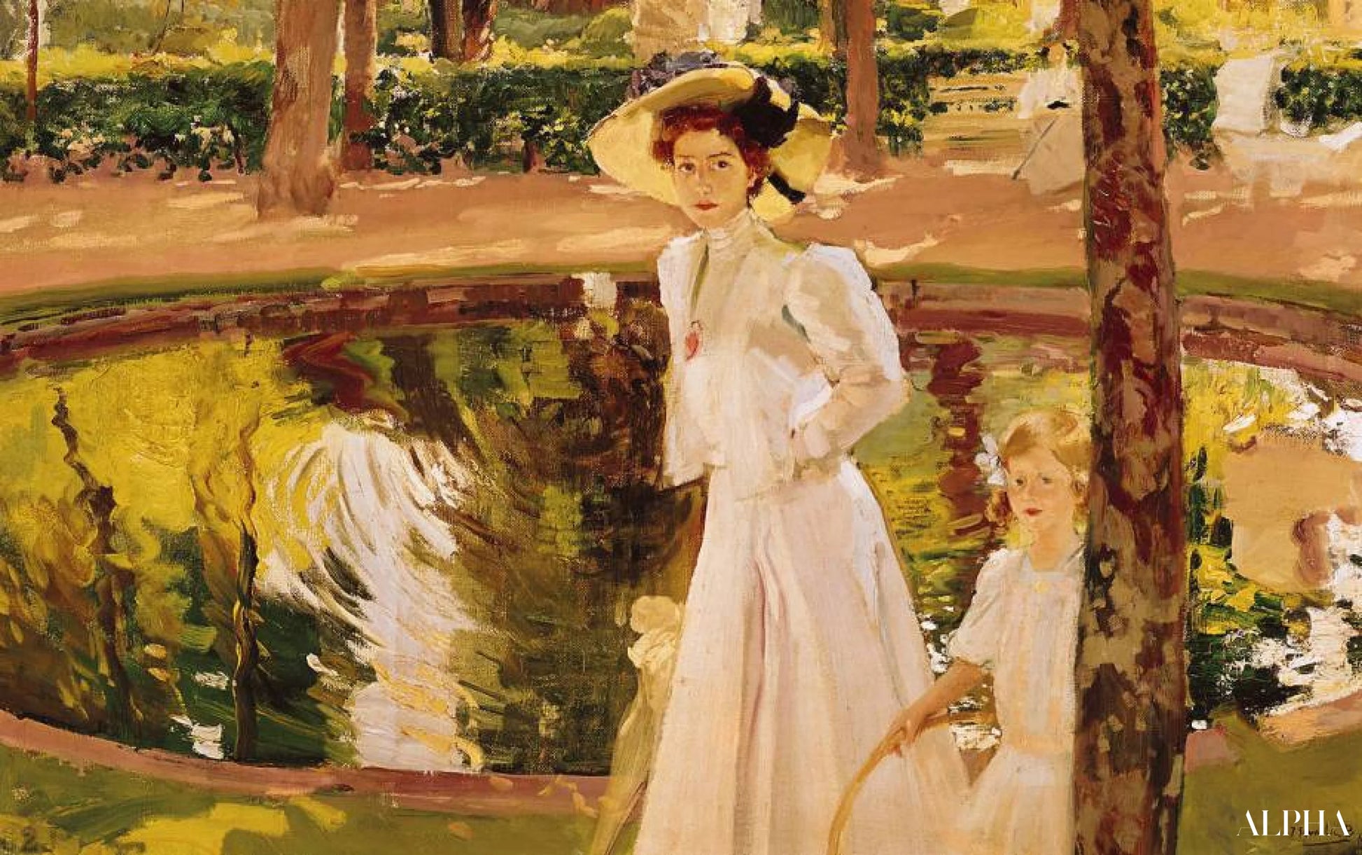 Marianne puutarhoissa - Sorolla - Korkealaatuiset taulujen ja maalauksien reproduktiot