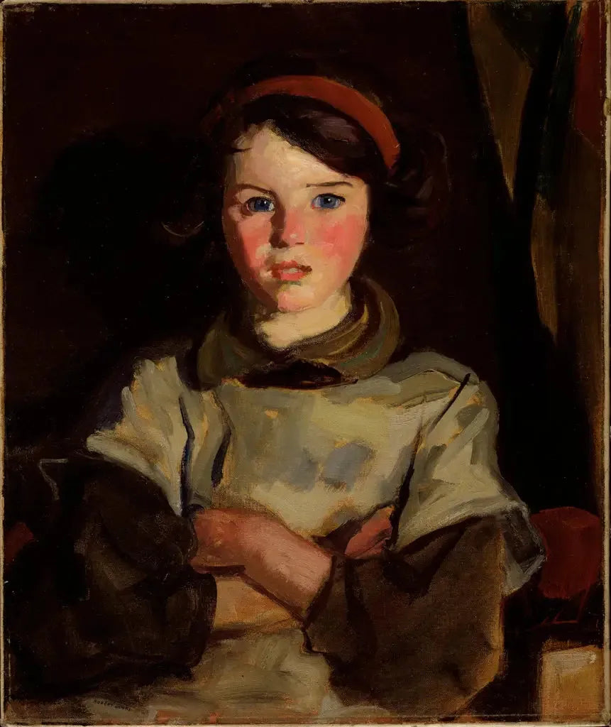 Marie punaisella nauhalla - Robert Henri