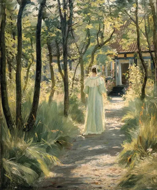 Marie puutarhassa - Peder Severin Krøyer