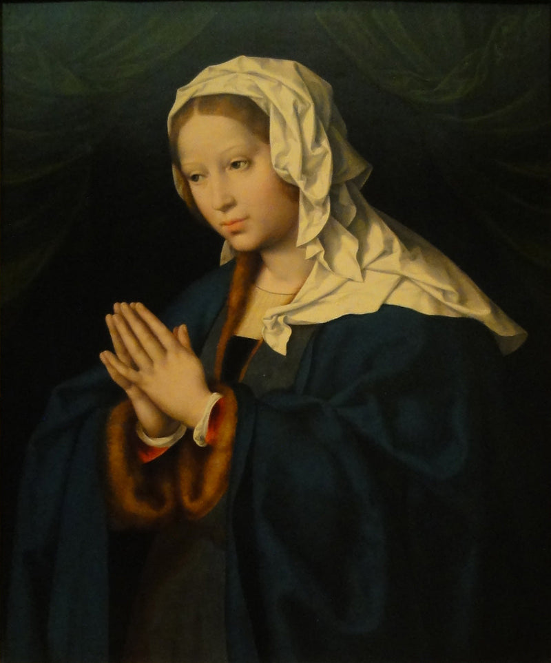 Marie rukouksessa - Joos van Cleve
