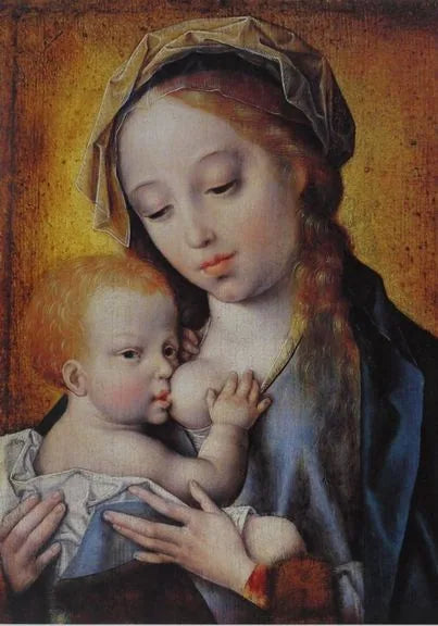 Marie raskaana - Joos van Cleve