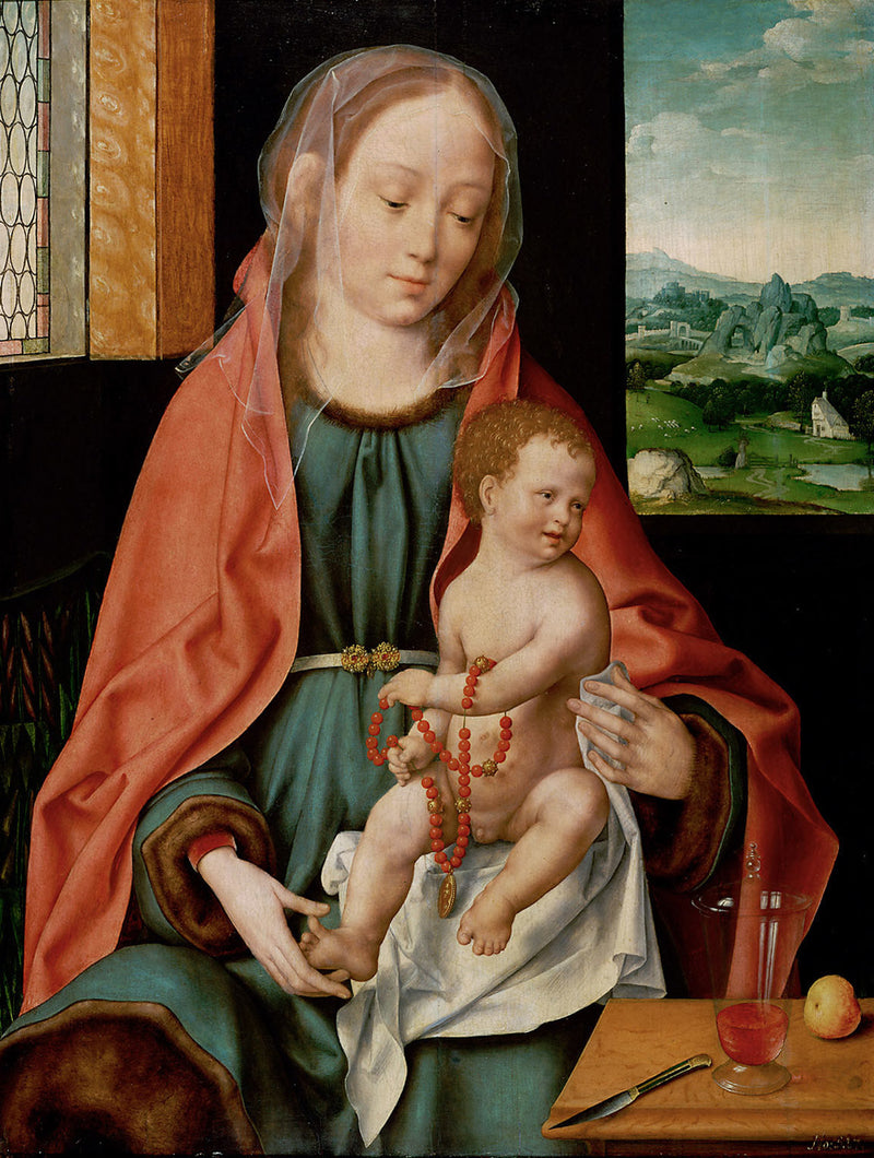 Marie raskaana - Joos van Cleve