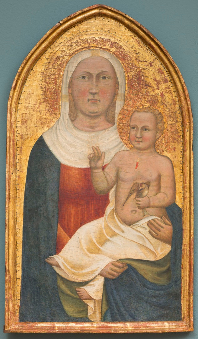 Marie ja Jeesus-lapsi linnun kanssa kädessä - Francesco Traini