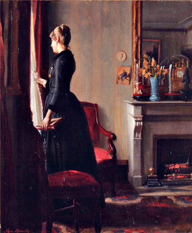 Marie Kr��yer Pariisissa - Michael Peter Ancher