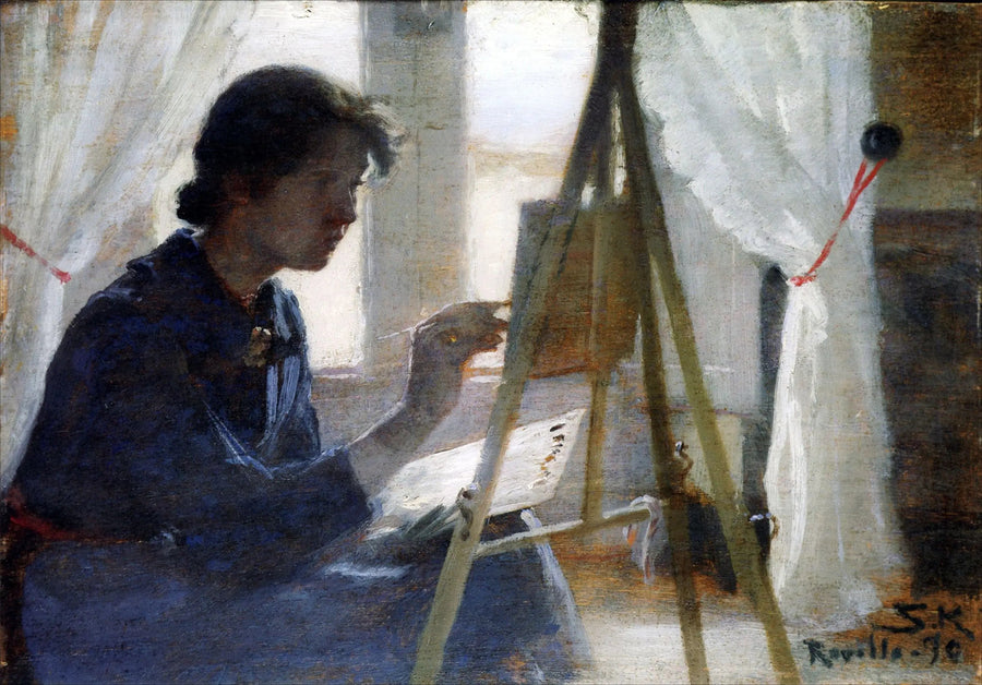 Marie Kroyer maalaus Ravellossa - Peder Severin Krøyer
