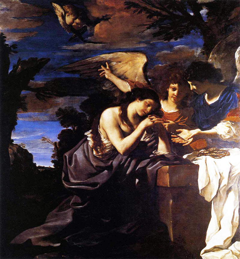 Marie Madeleine kahdella enkelillä - Guercino