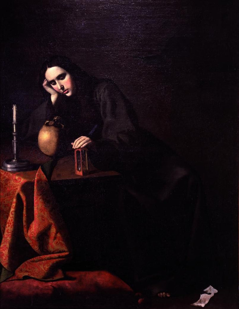 Marie-Madeleine meditaatiossa - Francisco de Zurbarán