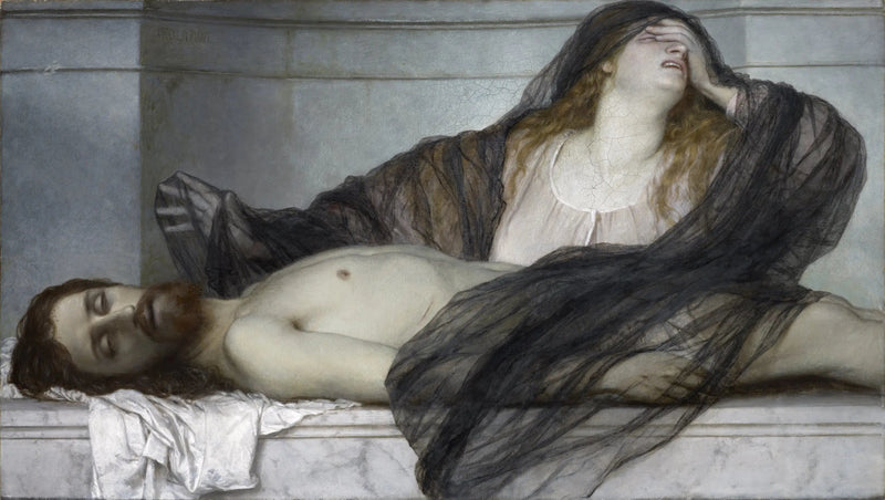 Marie-Madeleine itkee kuolleen Kristuksen - Arnold Böcklin