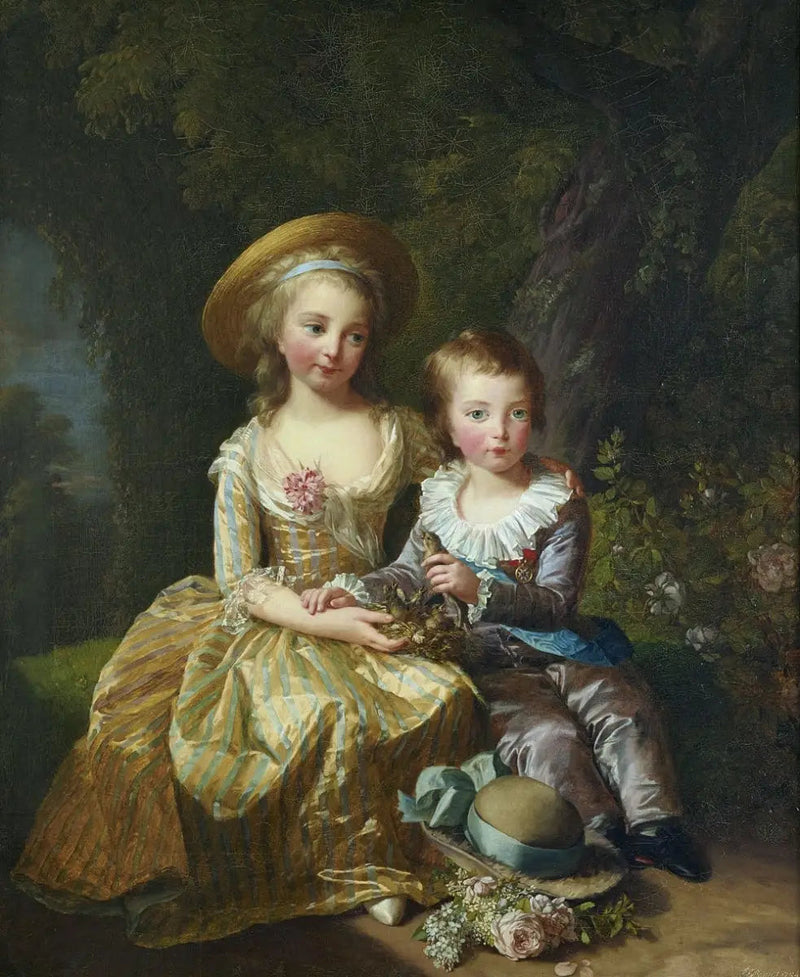 Marie-Thérèse ja hänen veljensä delfiini - Elisabeth Vigeé Le Brun