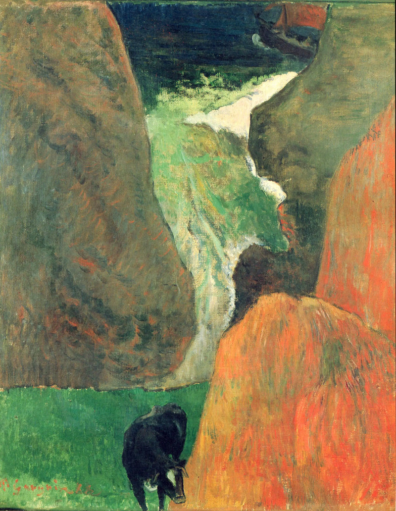 Meri lehmällä - Paul Gauguin