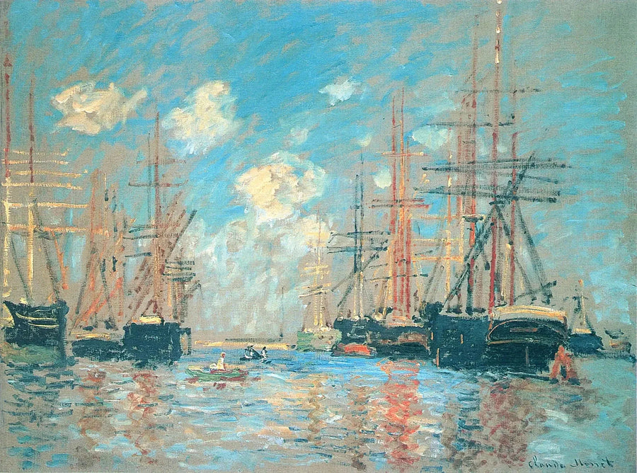 Marine, Amsterdamin satama W298 - Claude Monet