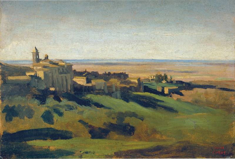 Marino, yleiskuva. Aamu - Jean-Baptiste Camille Corot
