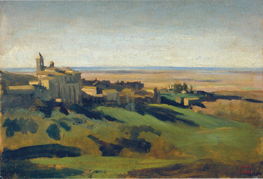 Marino, yleiskuva. Aamu - Jean-Baptiste Camille Corot