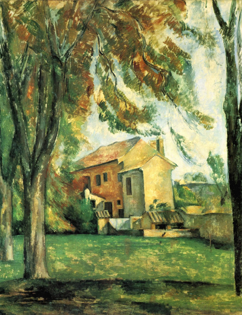Marronniers ja maatila Jas de Bouffanissa - Paul Cézanne