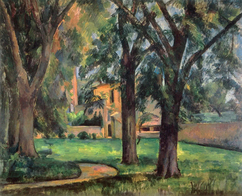 Marronniers ja Jas de Bouffanin maatila - Paul Cézanne
