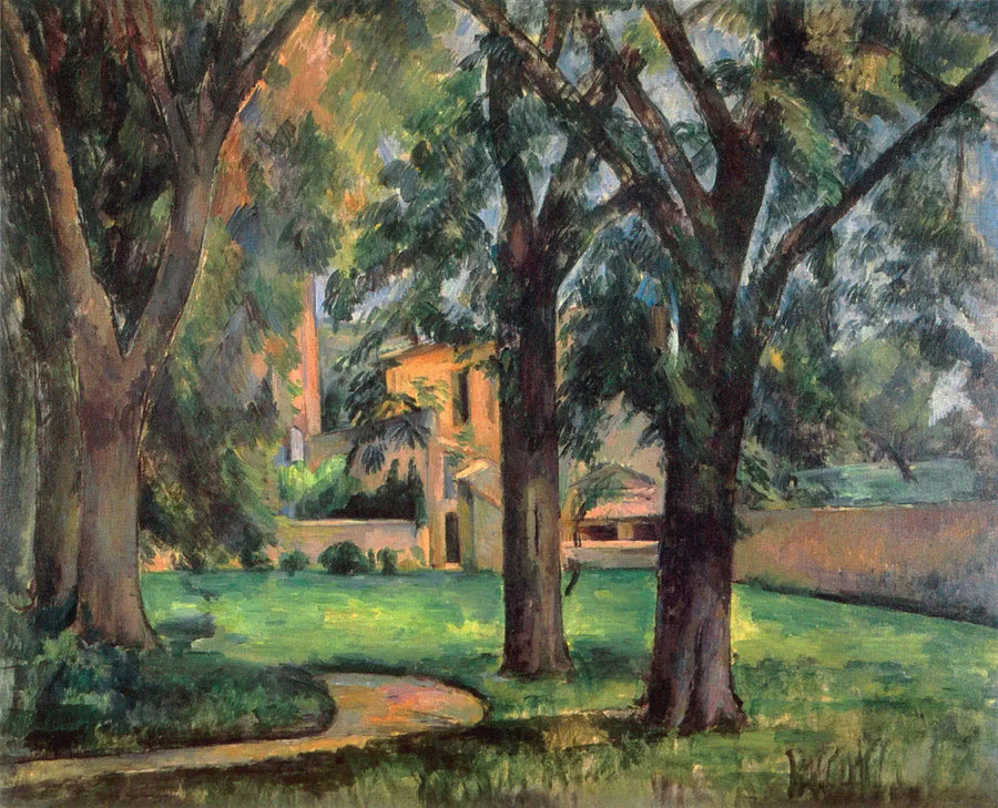 Marronniers ja Jas de Bouffanin maatila - Paul Cézanne