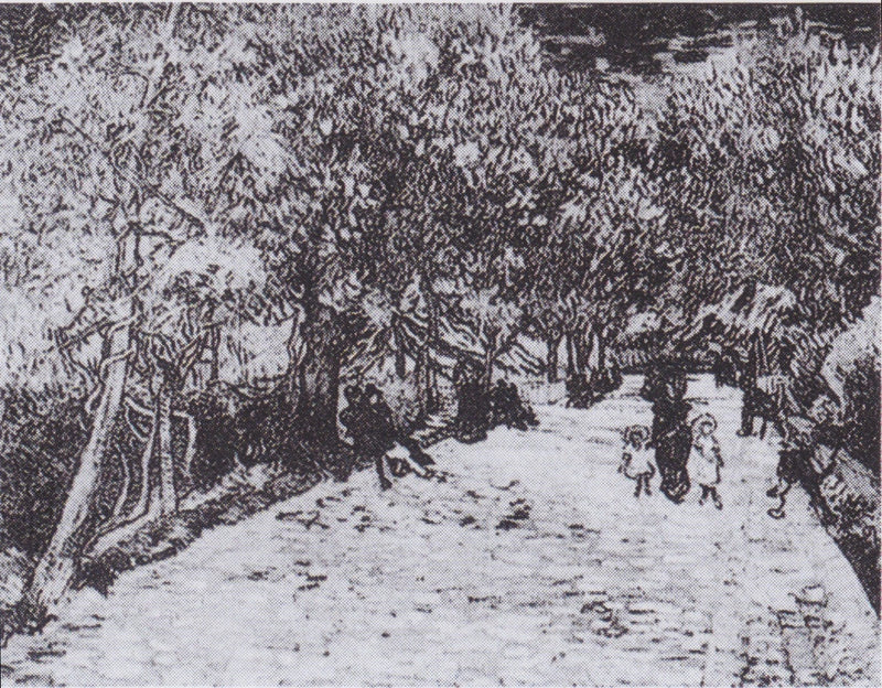 Punaiset kastanjat Arlesin puistossa - Vincent van Gogh