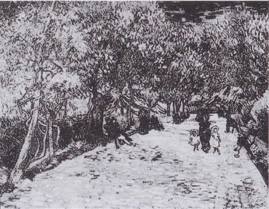 Punaiset kastanjat Arlesin puistossa - Vincent van Gogh