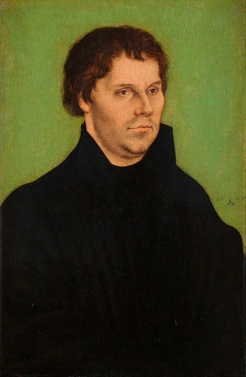 Martti Luther, puolivartalokuva, kääntynyt oikealle - Lucas Cranach vanhempi