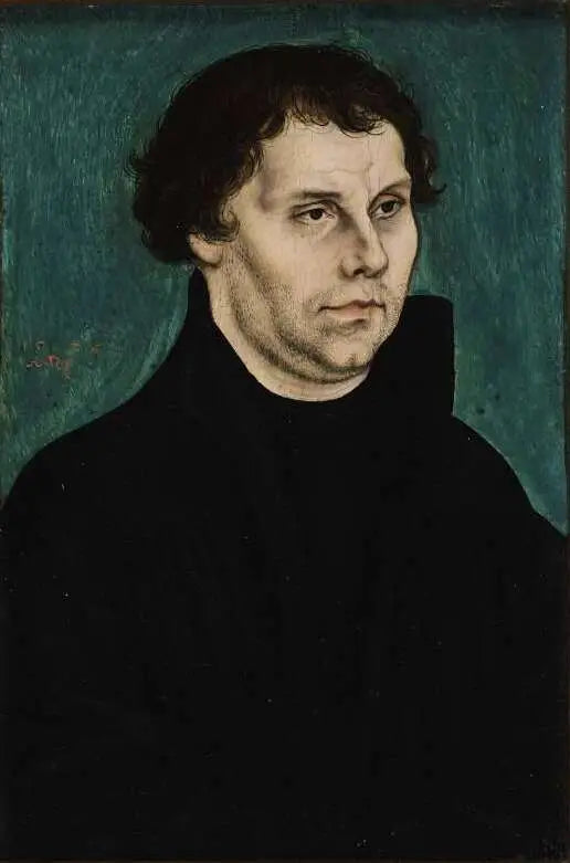 Martti Luther, puolivartalokuva, kääntynyt oikealle - Lucas Cranach vanhempi