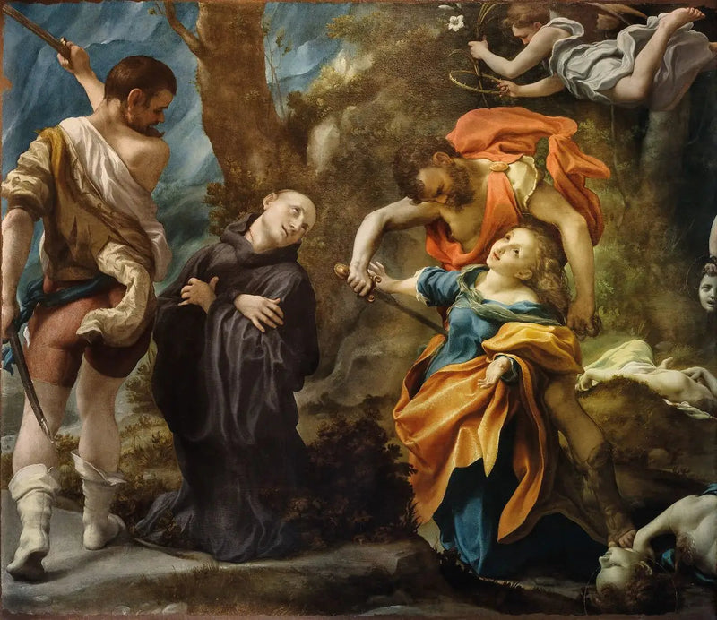 Neljän pyhän marttyyrius - Antonio da Correggio