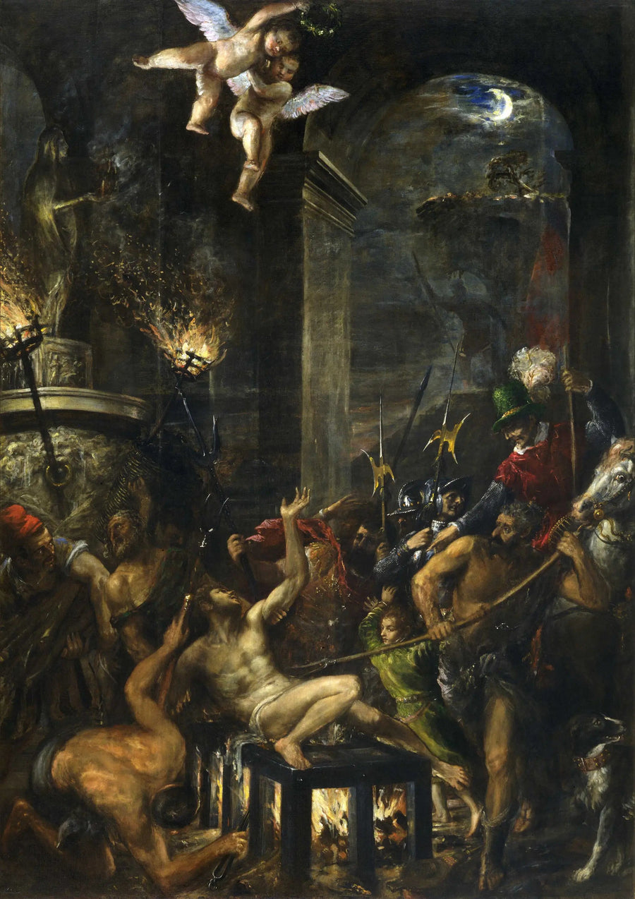 Pyhä Laurentin marttyyri - Titian