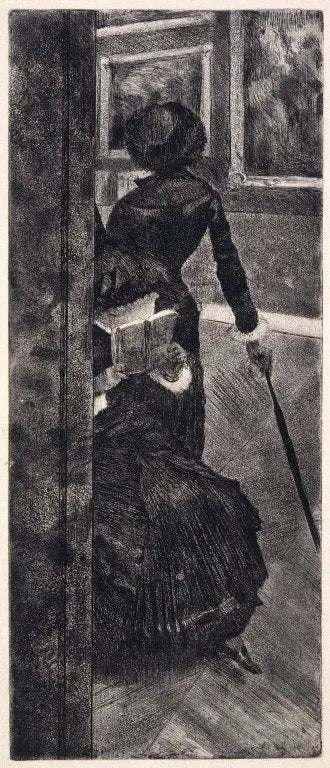 Mary Cassatt Louvressa: Maalaus - Edgar Degas