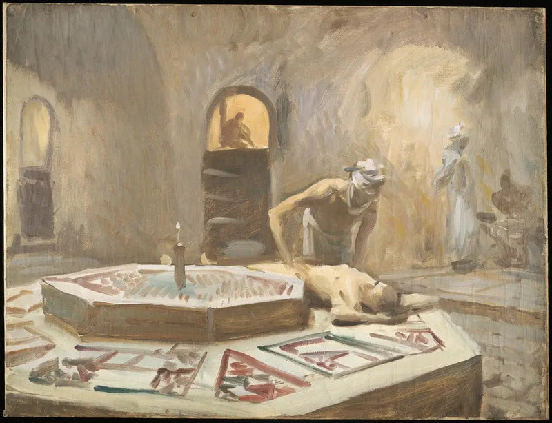 Hieronta julkisessa kylvyssä - John Singer Sargent