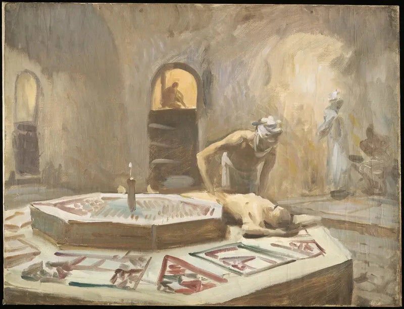 Hieronta julkisessa kylvyssä - John Singer Sargent