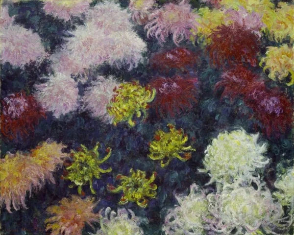 Krysanteemiryhmä - Claude Monet