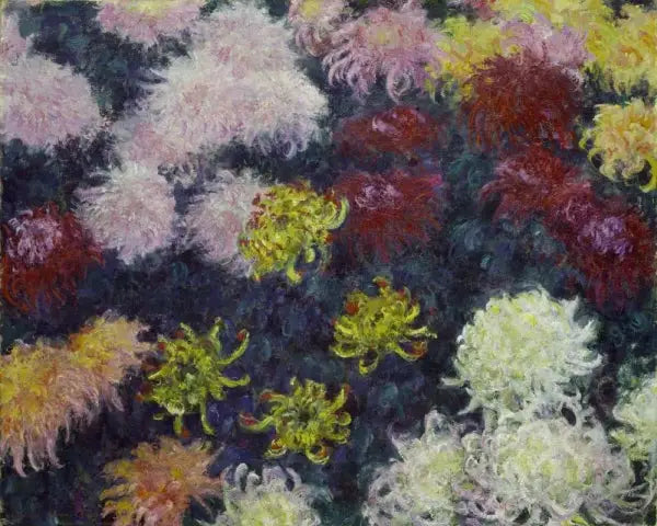 Krysanteemiryhmä - Claude Monet