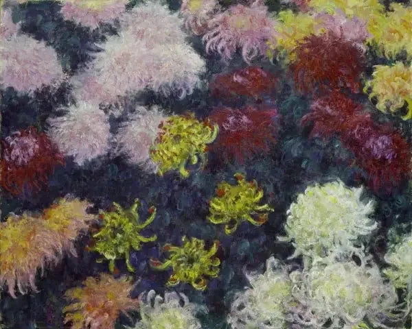 Krysanteemiryhmä - Claude Monet