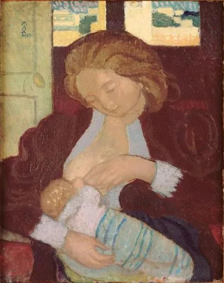 Äitiyspakkaus pitsisomisteisilla manseteilla - Maurice Denis