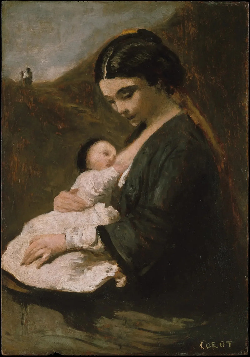 Äitiyttä - Jean-Baptiste Camille Corot
